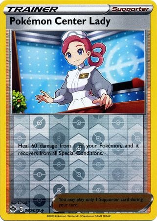 Champion's Path - 060/073 - Pokémon Center Lady - Reverse Holo