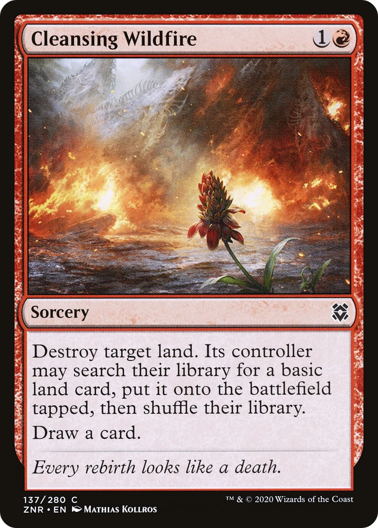 Cleansing Wildfire – Zendikar Rising 137 – Magic: The Gathering single card | Lichcards Image principale du produit