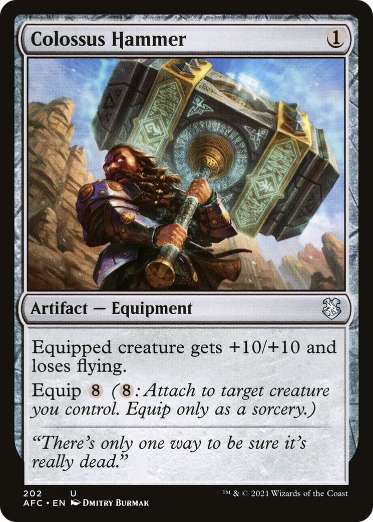 Colossus Hammer – Commander: Adventures in the Forgotten Realms 202 – Magic: The Gathering single card | Lichcards Imagen principal del producto