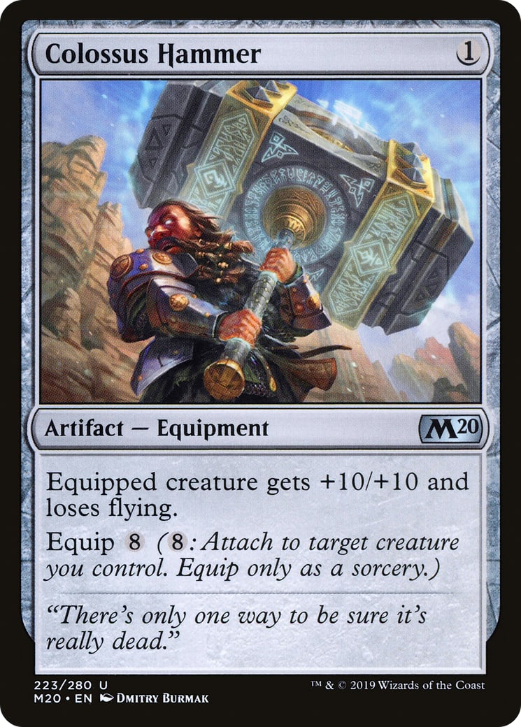 Colossus Hammer – Core 2020 223 – Magic: The Gathering single card | Lichcards