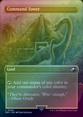 Command Tower - Borderless (Foil) (REX)