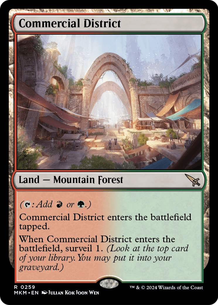 Commercial District – Murders at Karlov Manor 259 – Magic: The Gathering single card | Lichcards Main image