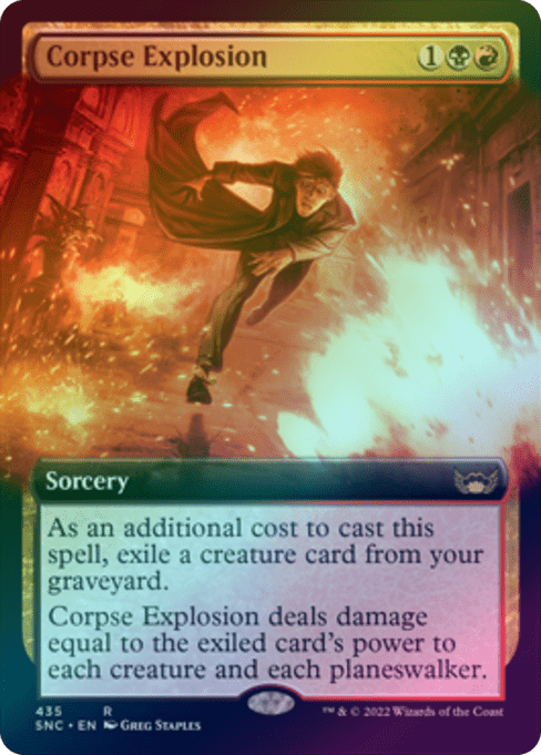 Corpse Explosion - Extended Art (Foil) (SNC)