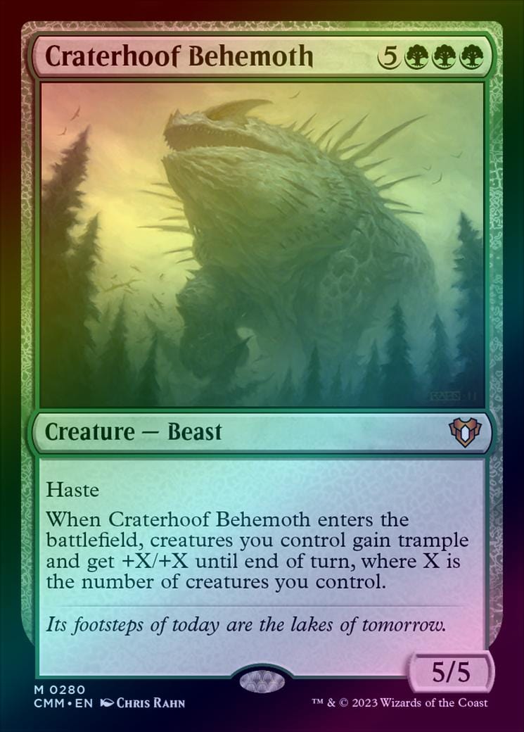 Craterhoof Behemoth (Foil) (CMM)