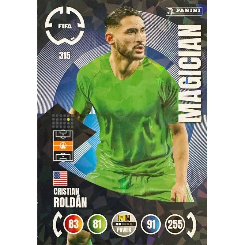 Cristian Roldán Seattle Sounders FC Panini FIFA Club World Cup 2025 Adrenalyn XL Magician 315
