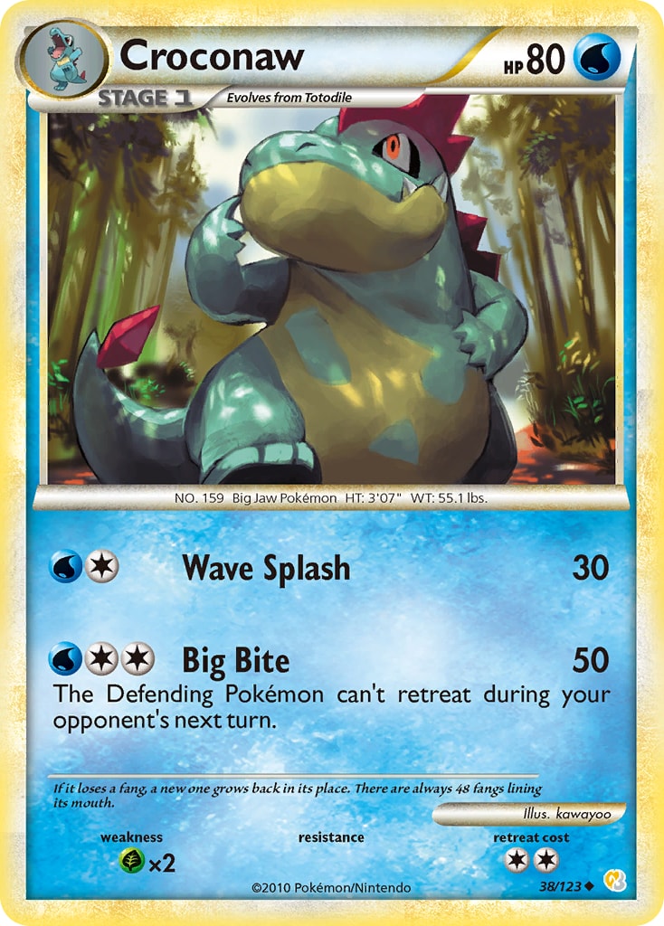 Croconaw – HeartGold & SoulSilver 38 – Pokémon TCG single card | Lichcards