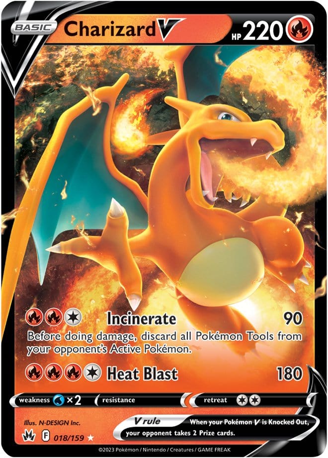 Crown Zenith - 018/159 - Charizard V