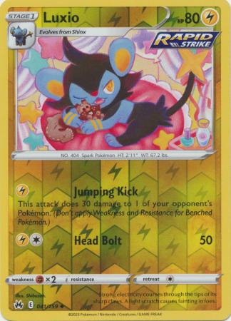 Crown Zenith - 041/159 - Luxio - Reverse Holo