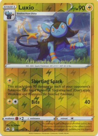 Crown Zenith - 042/159 - Luxio - Reverse Holo