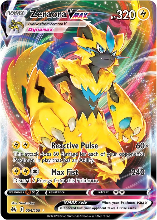 Crown Zenith - 054/159 - Zeraora VMAX