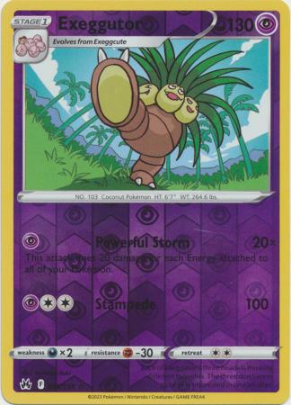 Crown Zenith - 058/159 - Exeggutor - Reverse Holo