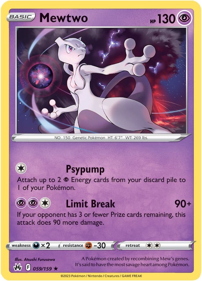 Crown Zenith - 059/159 - Mewtwo - Holo