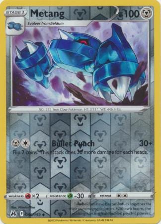 Crown Zenith - 090/159 - Metang - Reverse Holo