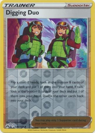 Crown Zenith - 126/159 - Digging Duo - Reverse Holo