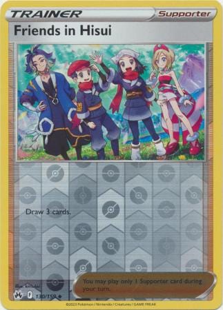 Crown Zenith - 130/159 - Friends in Hisui - Reverse Holo