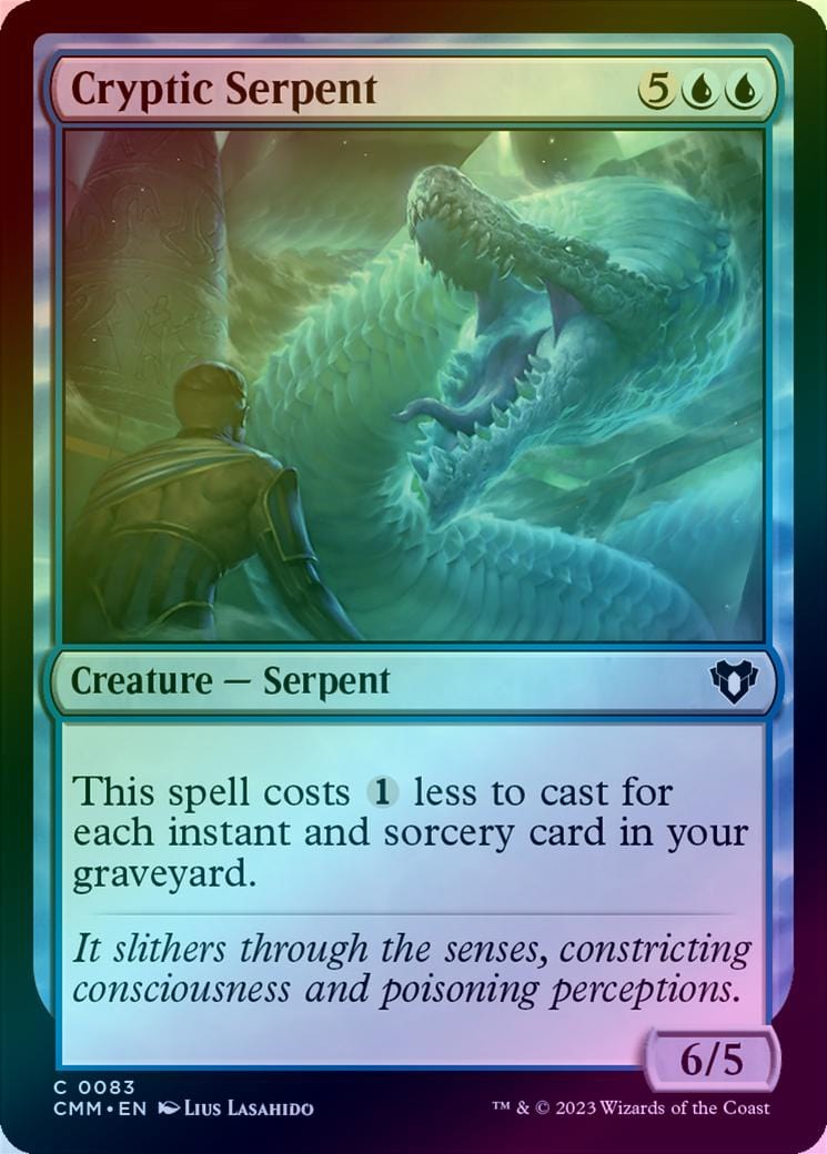 Cryptic Serpent (Foil) (CMM)