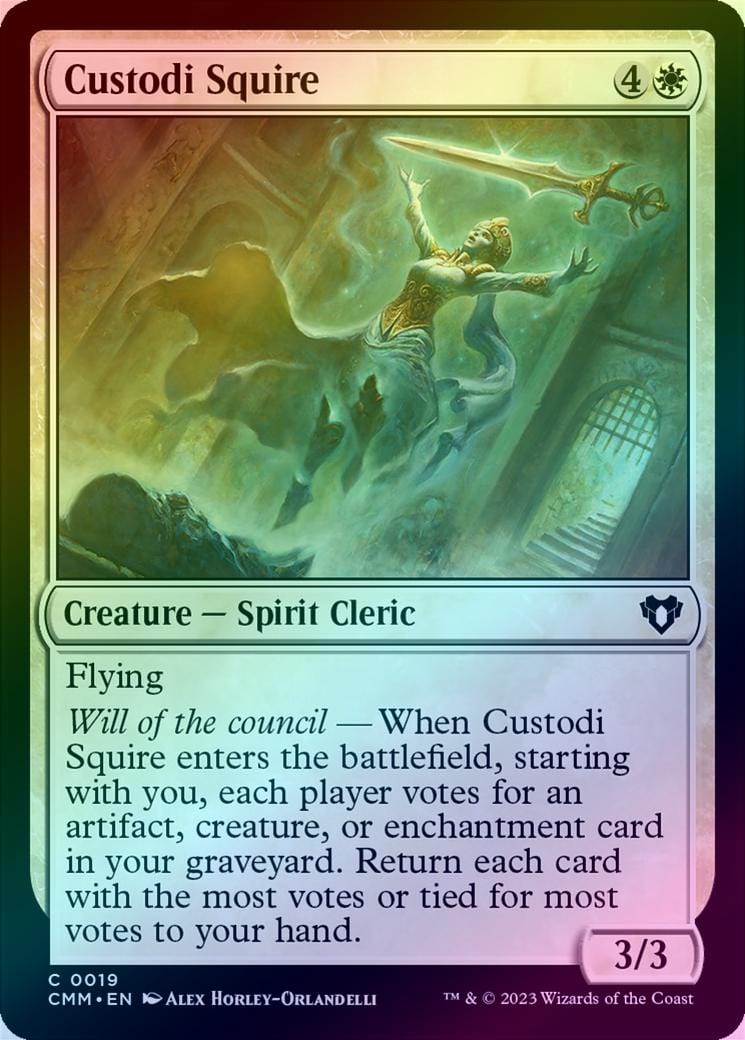 Custodi Squire (Foil) (CMM)