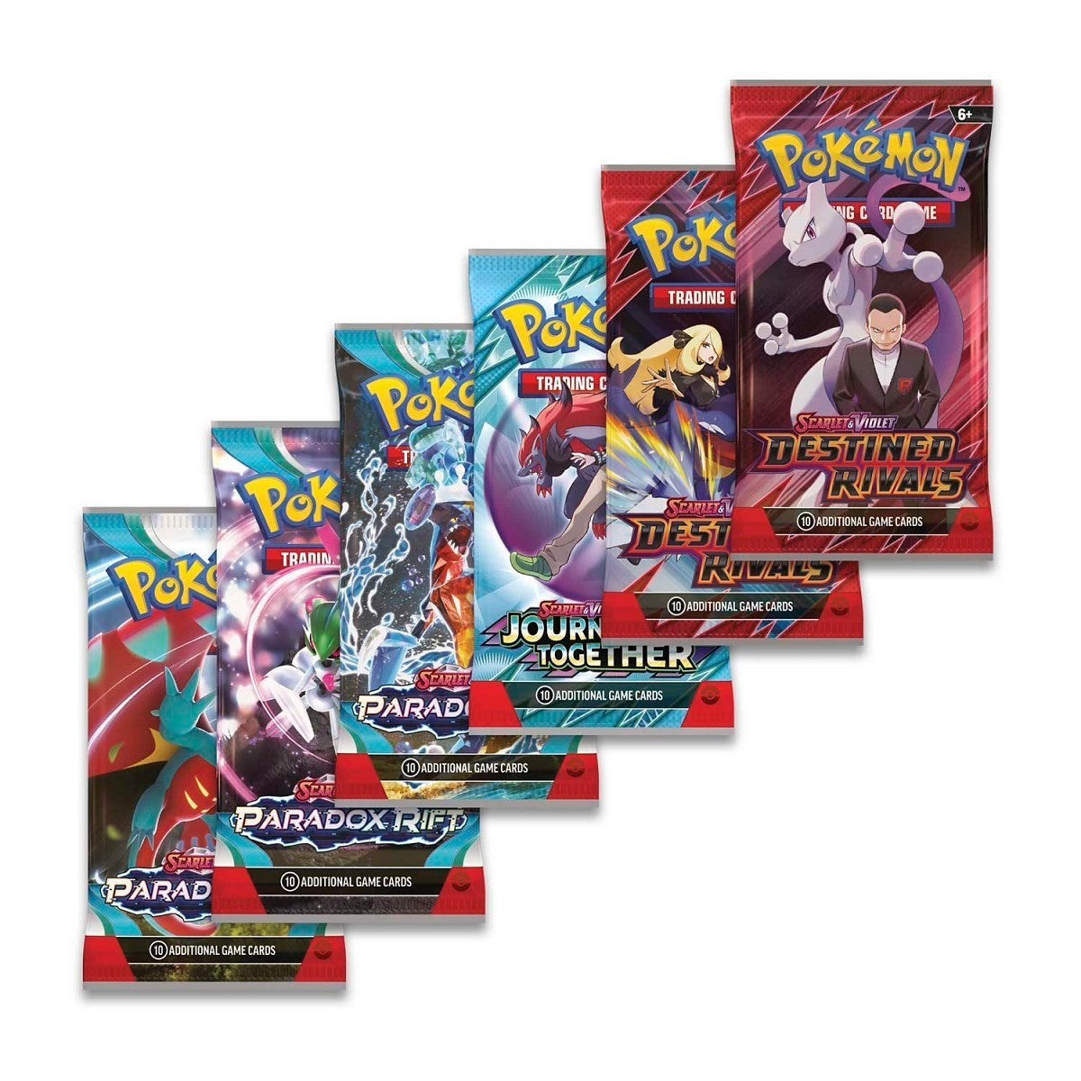 Pokémon Cynthia's Garchomp ex Premium Collection - de zes boosterpakjes uit de box