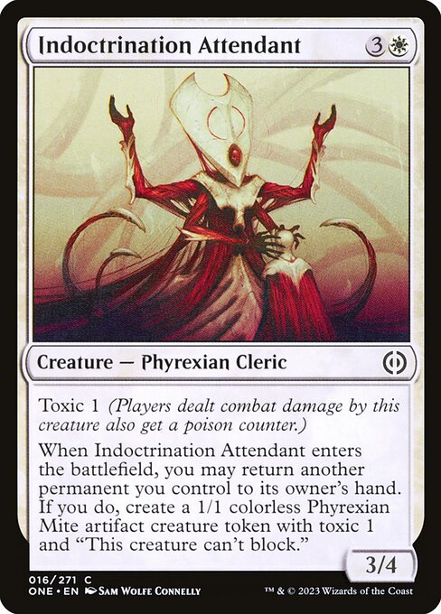 Indoctrination Attendant – Phyrexia: All Will Be One (ONE-16) Magic: The Gathering card | LC-REM-20260804-15711439126860-d051bfc7-b402-444d-896e-c3a9562cdb0d Hoofdafbeelding