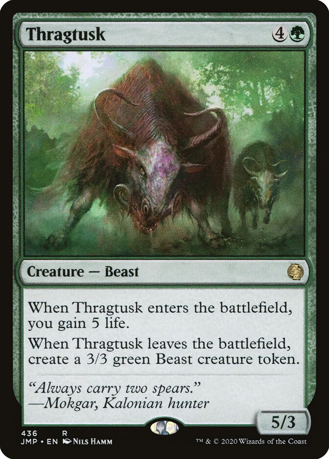 Magic-kaart Thragtusk JMP-436 uit Jumpstart (Rare)