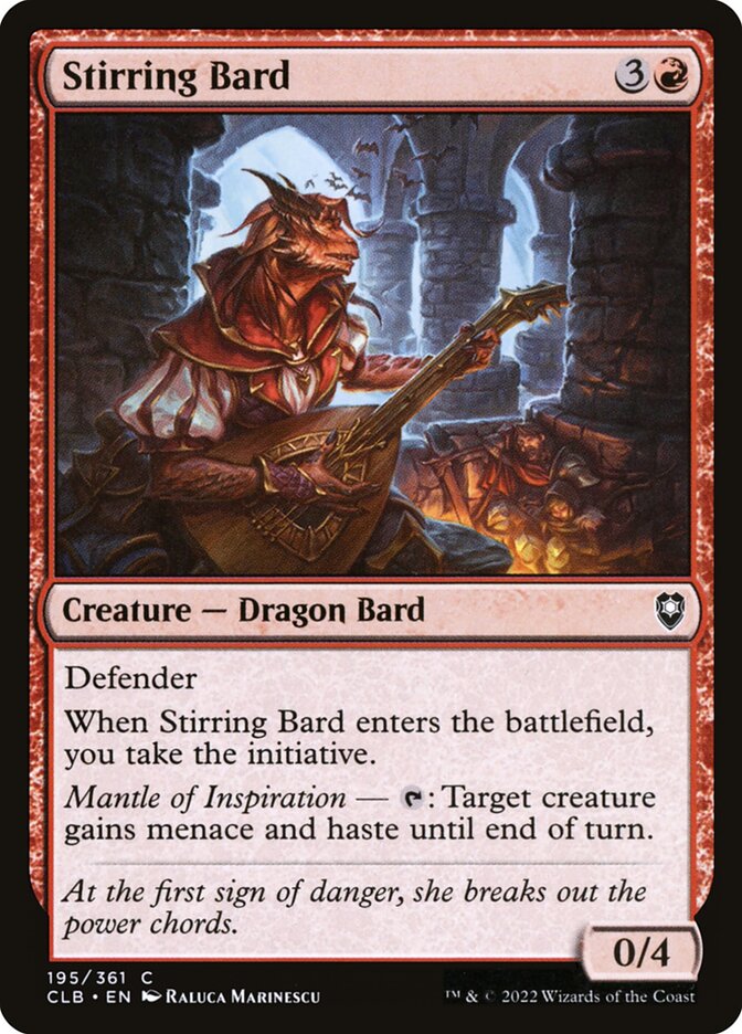 Stirring Bard - Commander Legends: Battle for Baldur's Gate (Common) [CLB-195]