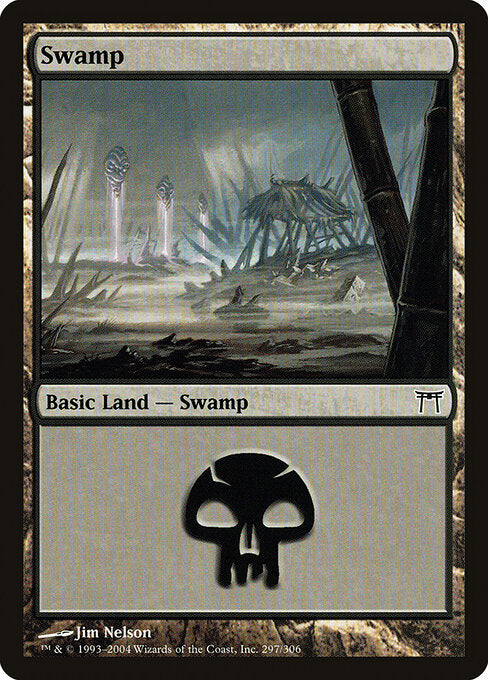 Swamp – Champions of Kamigawa (CHK-297) Magic: The Gathering card