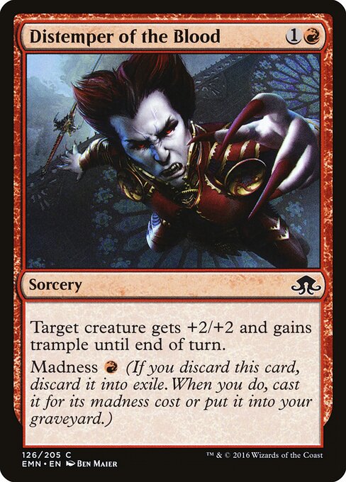 Distemper of the Blood – Eldritch Moon (EMN-126) Magic: The Gathering card