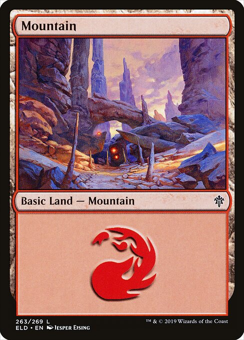 Mountain – Throne of Eldraine (ELD-263) Magic: The Gathering card