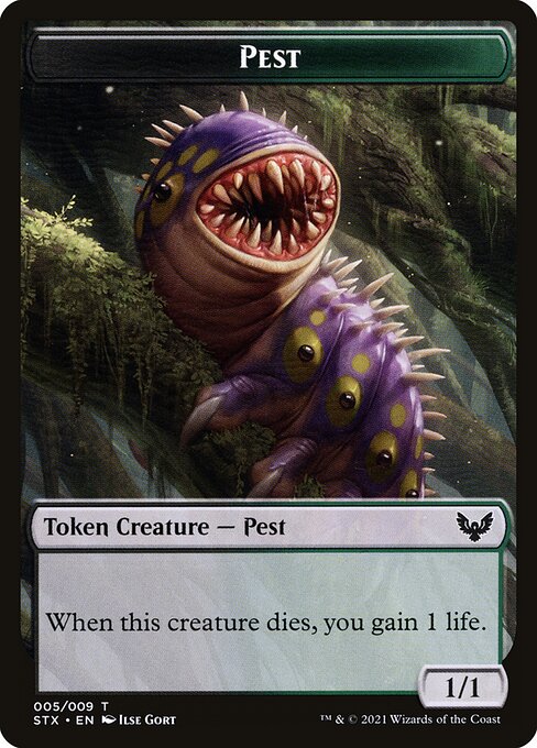 Pest – Strixhaven: School of Mages Tokens (TSTX-5) Magic: The Gathering card | LC-REM-20260804-15835928854860-d0ddbe3e-4a66-494d-9304-7471232549bf Hoofdafbeelding