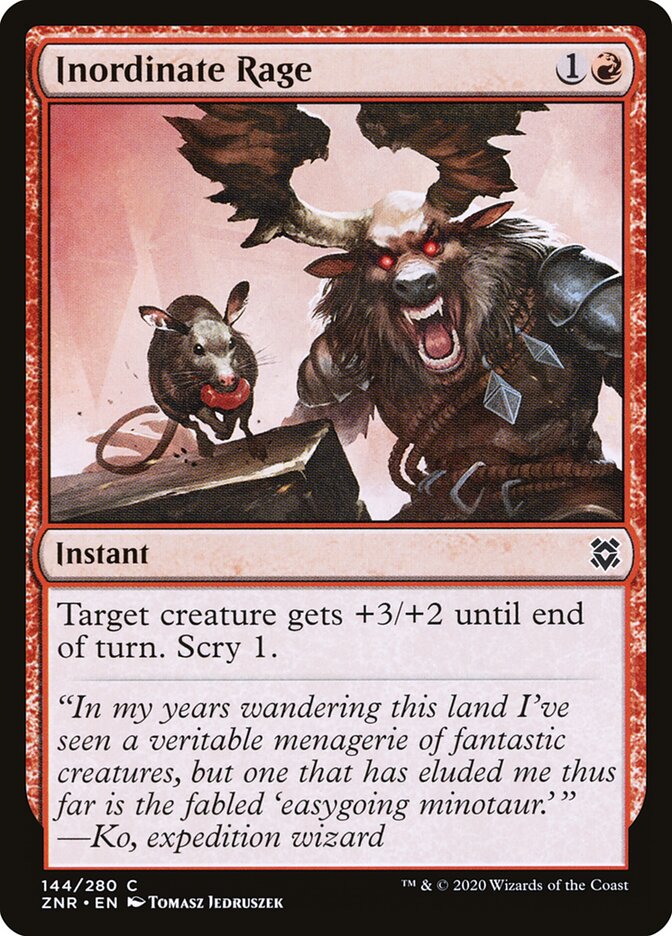 Inordinate Rage - Zendikar Rising (Common) [ZNR-144]