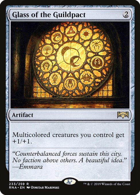 Glass of the Guildpact – Ravnica Allegiance (RNA-233) Magic: The Gathering card
