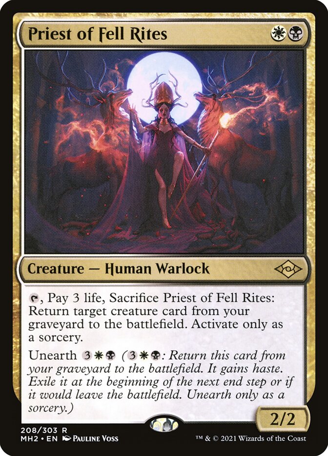 Priest of Fell Rites - Modern Horizons 2 (Rare) [MH2-208] Imagen principal del producto