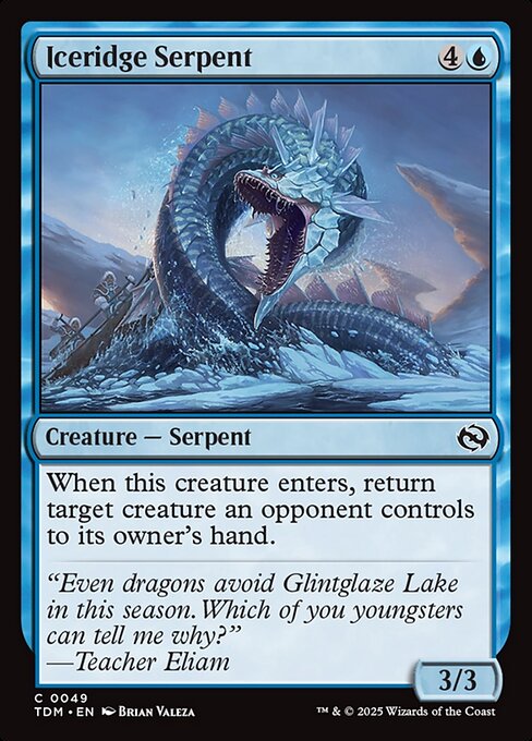 Iceridge Serpent – Tarkir: Dragonstorm (TDM-49) Magic: The Gathering card | LC-REM-20260804-15401864528204-d13f117b-b8e4-48db-8ce9-5da9c7ce23a5 Hoofdafbeelding
