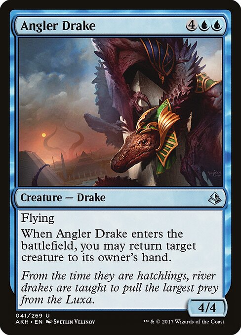 Angler Drake – Amonkhet (AKH-41) Magic: The Gathering card Hauptbild