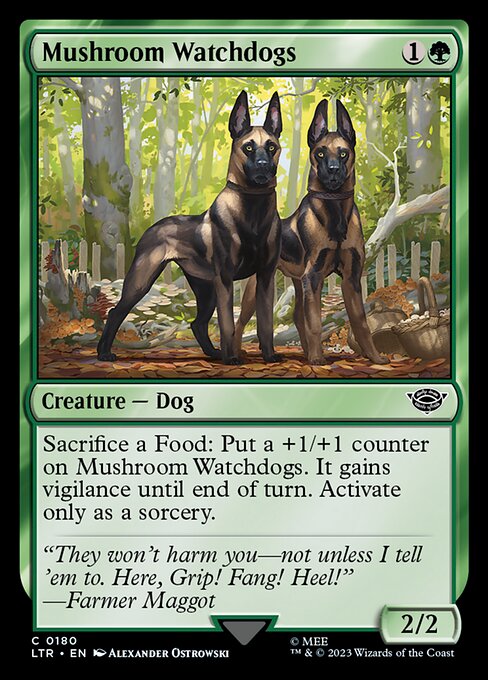 Mushroom Watchdogs – The Lord of the Rings: Tales of Middle-earth (LTR-180) Magic: The Gathering card