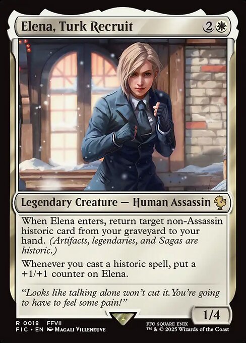 Elena, Turk Recruit – Final Fantasy Commander (FIC-18) Magic: The Gathering card | LC-REM-20260804-15339553390924-d16553a3-65c3-4dec-af92-123d1e5dce10
