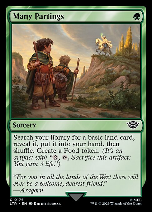 Many Partings – The Lord of the Rings: Tales of Middle-earth (LTR-176) Magic: The Gathering card | LC-REM-20260804-15150949335372-d179dbbe-9c79-4dbc-955a-5209a3e2745a