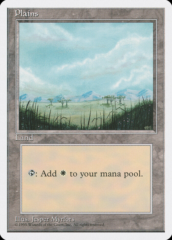 Magic-kaart Plains 4ED-365 uit Fourth Edition (Land) Main image