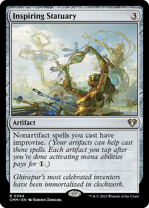 Inspiring Statuary – Commander Masters (CMM-394) Magic: The Gathering card Main image