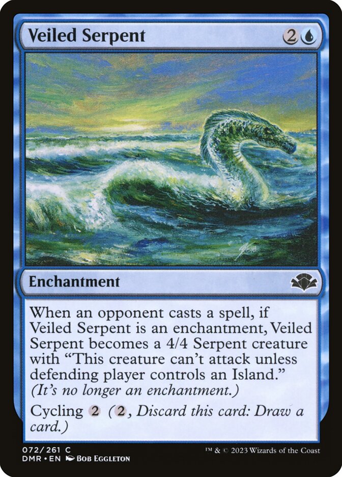 Veiled Serpent - Dominaria Remastered (Common) [DMR-72]