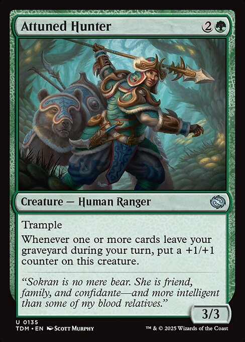 Attuned Hunter – Tarkir: Dragonstorm (TDM-135) Magic: The Gathering card | LC-REM-20260804-15401852272972-d1a4f502-86a9-49fb-9cb9-7918d13c5313 Main image