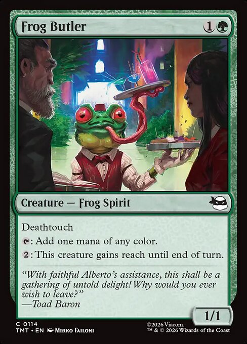 Frog Butler – Teenage Mutant Ninja Turtles (TMT-114) Magic: The Gathering card