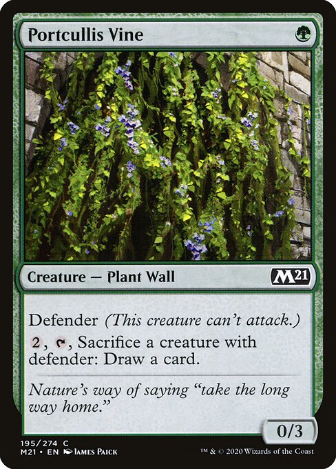 Portcullis Vine – Core 2021 (M21-195) Magic: The Gathering card