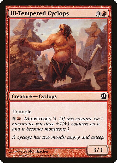 Ill-Tempered Cyclops – Theros (THS-125) Magic: The Gathering card Main image