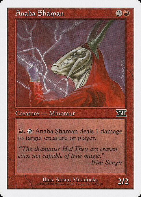Anaba Shaman – Classic Sixth Edition (6ED-165) Magic: The Gathering card Image principale du produit
