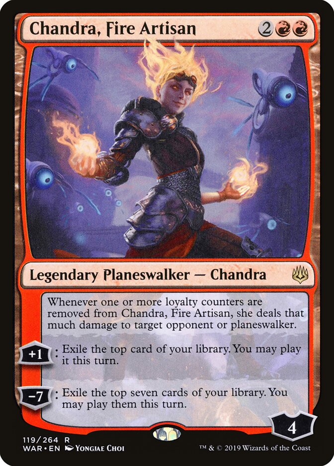 Chandra, Fire Artisan - War of the Spark (Rare) [WAR-119] Hoofdafbeelding