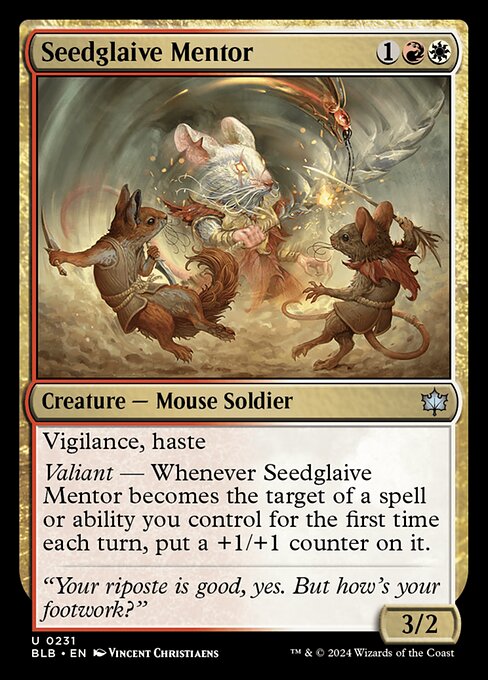 Seedglaive Mentor – Bloomburrow (BLB-231) Magic: The Gathering card