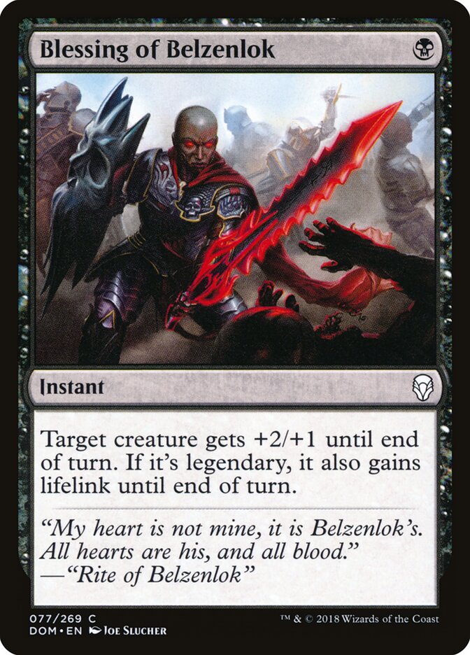 Blessing of Belzenlok - Dominaria (Common) [DOM-77] Immagine principale del prodotto