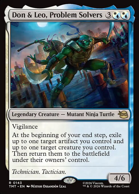 Don & Leo, Problem Solvers – Teenage Mutant Ninja Turtles (TMT-143) Magic: The Gathering card