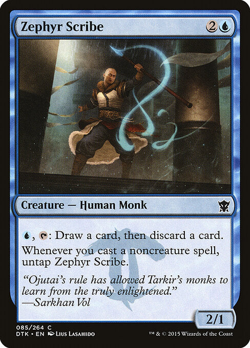 Zephyr Scribe – Dragons of Tarkir (DTK-85) Magic: The Gathering card | LC-REM-20260804-15150778089804-d23ae0d2-0ca1-4095-8710-be5800e389cd